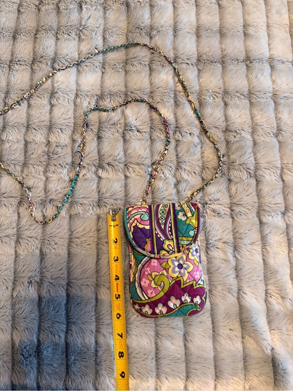 Vera Bradley Quilted Floral Cell Phone Crossbody Retired “Heather” Pattern